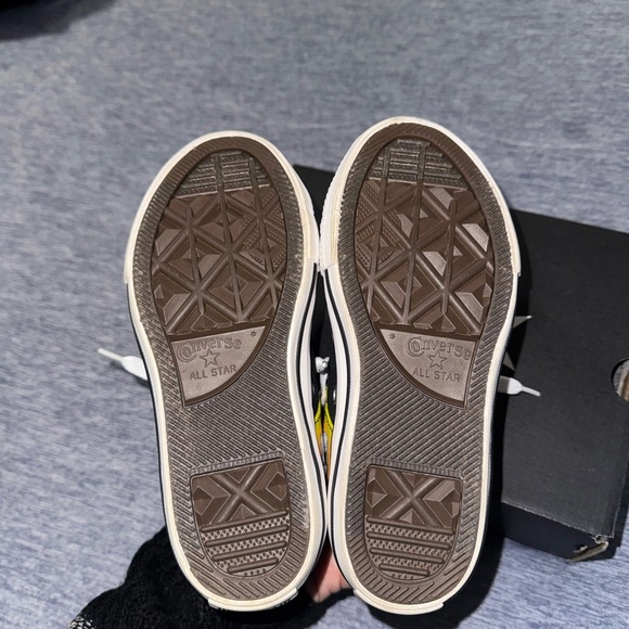 Converse Kids Black and Yellow Flame Sneakers - Picture 9 of 12